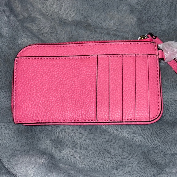 Tory Burch Pink Leather Card Holder Wallet - Picture 1 of 5